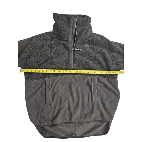 Northface Dolman Sleeve Oversize Cozy Black Fleece 3/4 Zip Medium - Picture 4 of 9
